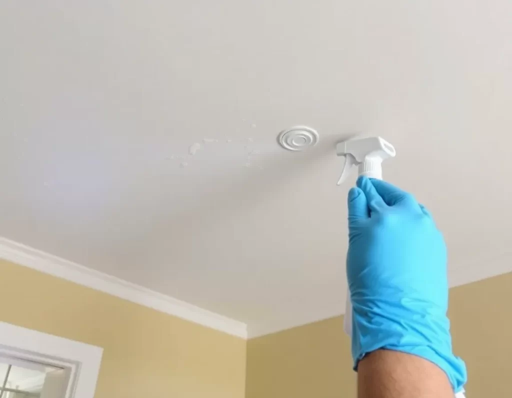 Plafond behandelen met schoonmaakazijn: zo pak je het grondig en veilig aan